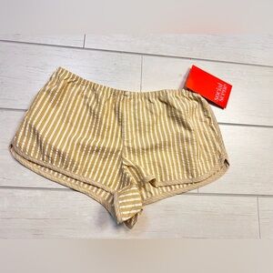Victoria's Secret Beige Striped Women's Athletic Shorts